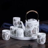  Bộ ấm trà phong cảnh núi non 