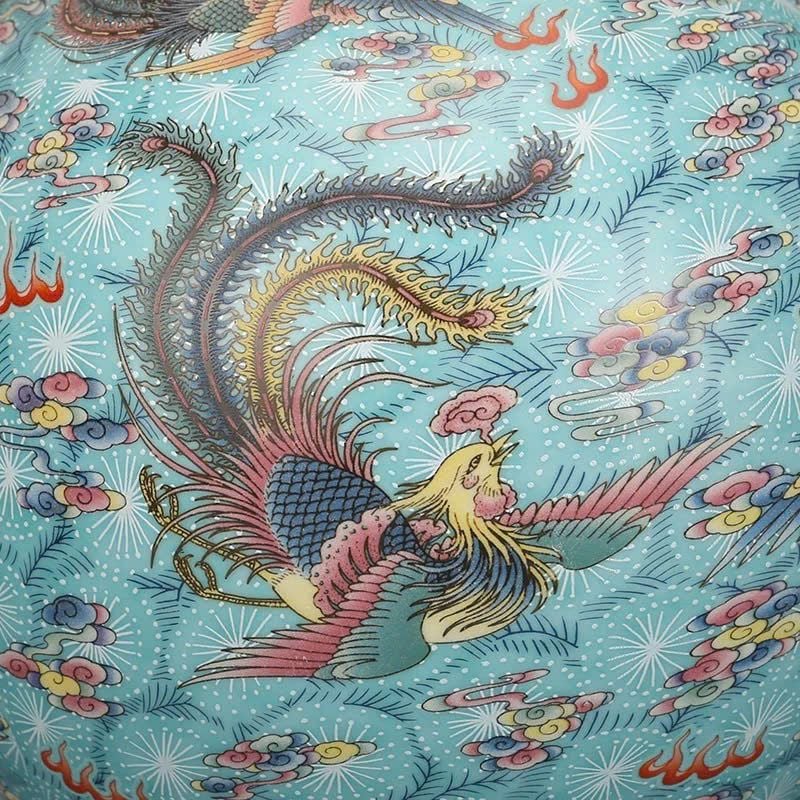  Lọ Gốm Hoa Văn Phượng Đầy Màu Sắc Phát Sáng 