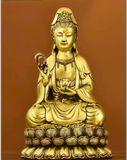 Tượng Quan Âm Bồ Tát bằng đồng 