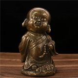  Tượng Tiểu Hòa Thượng bằng đồng 