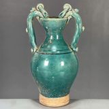  Bình 2 tai men xanh 