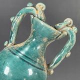  Bình 2 tai men xanh 