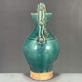  Bình 2 tai men xanh 