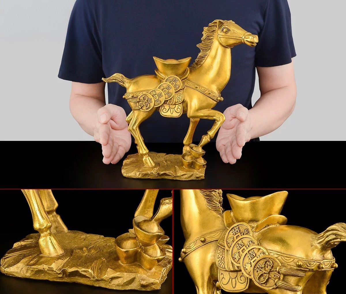  Ngựa cõng thỏi vàng 