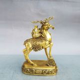  Hươu may mắn bằng đồng nguyên chất 