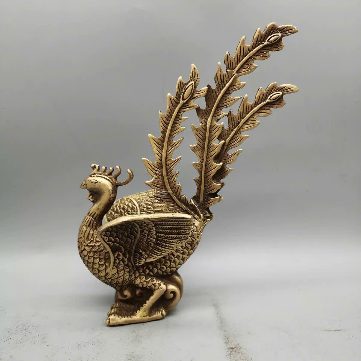 Phượng hoàng bằng đồng thau 