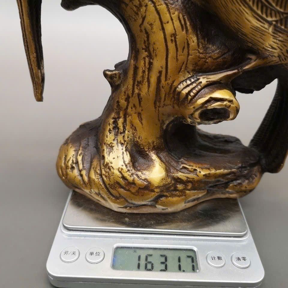  Đôi chim bằng đồng nguyên chất 