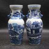  Cặp bình hoa phong cảnh 