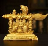  Cá vàng tiền bút lông trang trí 
