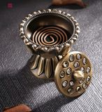  Lư hương đĩa đèn hoa sen 