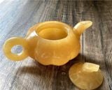  Bộ trà bí ngô màu be bằng ngọc tự nhiên 