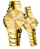  Đồng hồ dải thép full vàng 