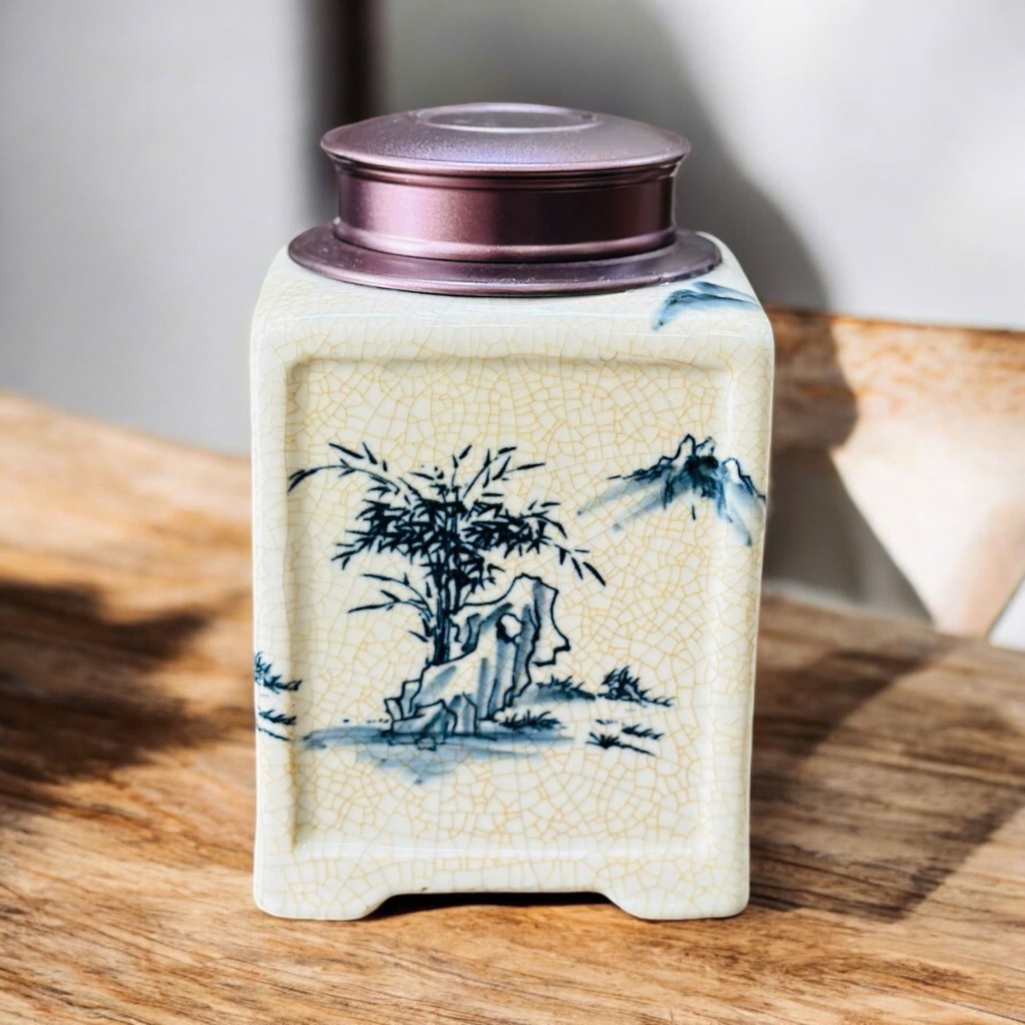  Hộp chè chữ nhật chân cao 