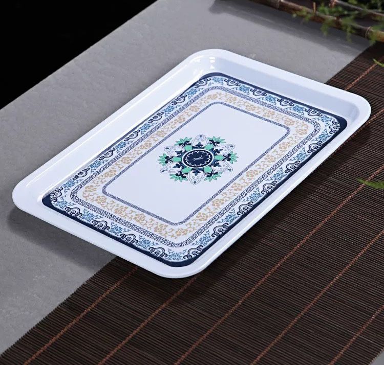  Bộ ấm chén trắng xanh 
