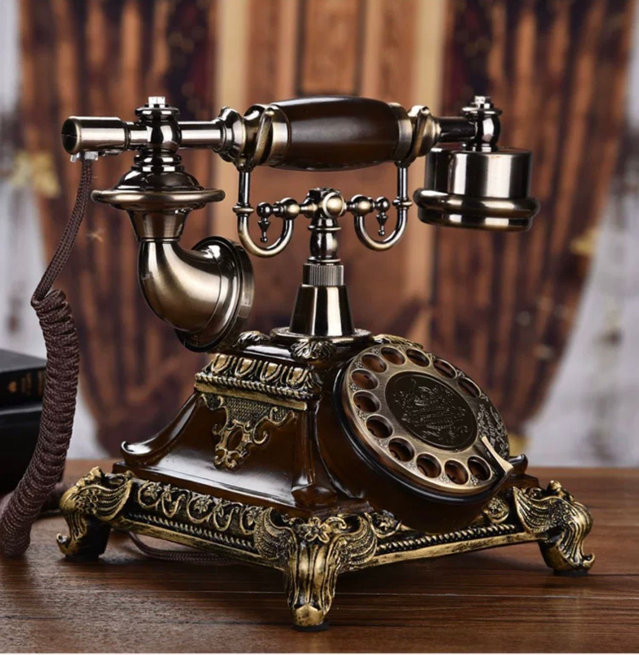  Điện thoại cố định bàn xoay không dây, thẻ điện thoại di động 