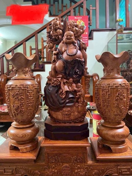  Bộ Di Lặc Ngũ Phúc và Cặp Lục Bình Tứ Quý 
