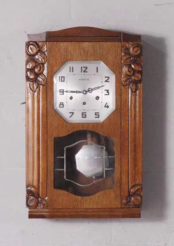  Đồng hồ treo tường cổ Pháp Wendt, phong cách Art Deco 