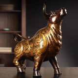  Đồ trang trí hình bò bằng đồng 