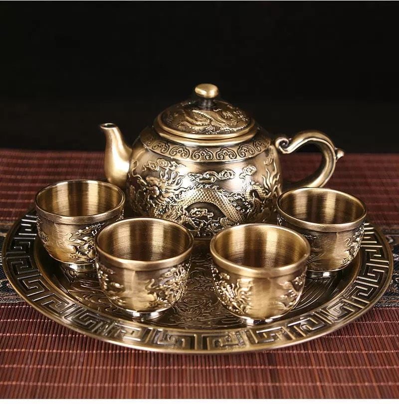  Bộ ấm chén rồng phượng 