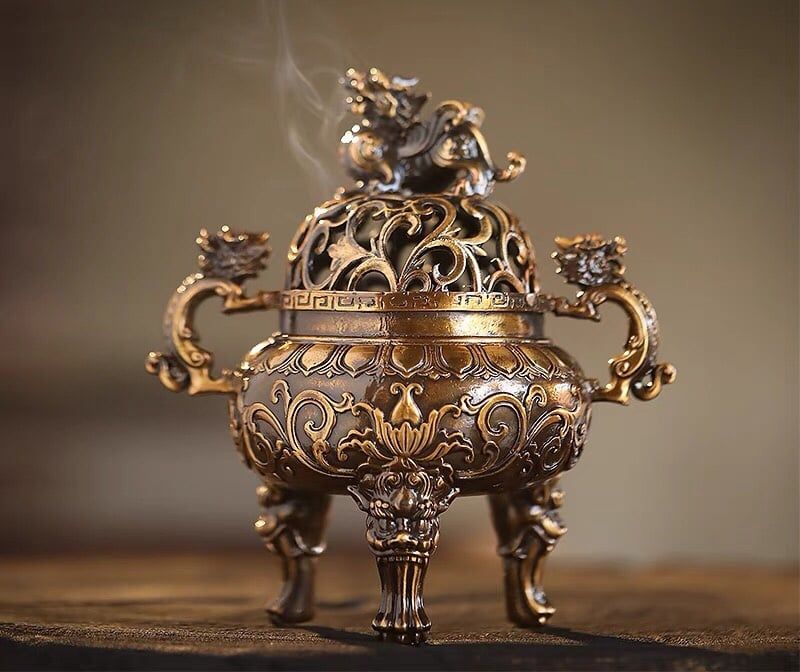 Lư hương đôi tai Huyền Đức 