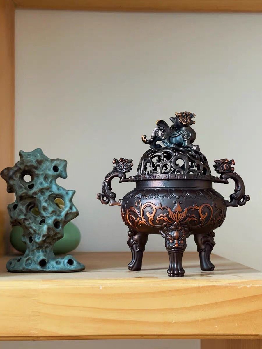 Lư hương đôi tai Huyền Đức 