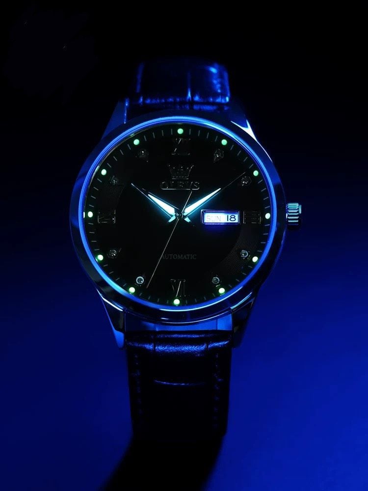  Đồng hồ cơ đeo tay nam phát sáng 