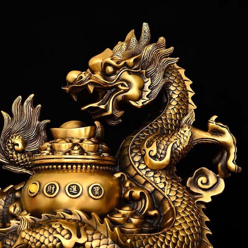  Rồng đồng trang trí văn phòng 