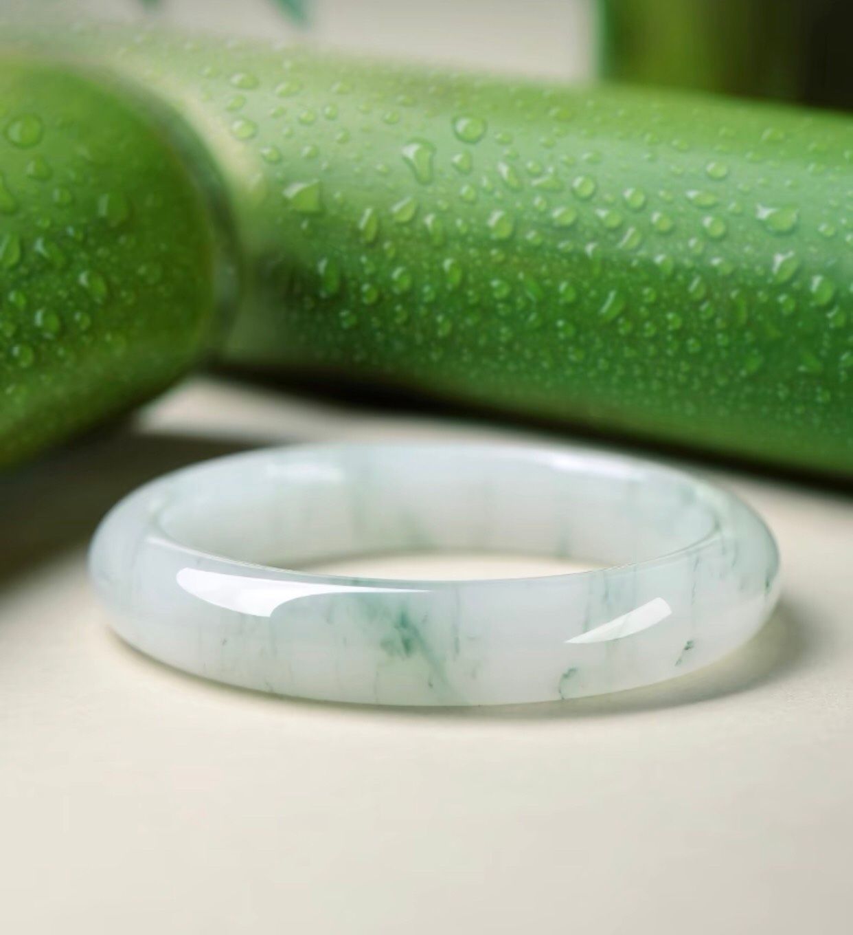  Vòng tay Thiên sơn Chất liệu Đá Chalcedony cao cấp pha lê 