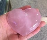 Đồ trang trí hình trái tim thạch anh hồng 