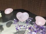  Đồ trang trí hình trái tim thạch anh hồng 