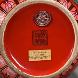  Bình hoa văn đỏ 