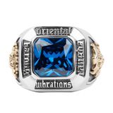  Nhẫn nam đá quý xanh 