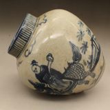  HÀNG SƯU TẦM XƯA  Bình quà tặng kỳ lân trắng xanh không có nắp 