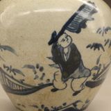  HÀNG SƯU TẦM XƯA  Bình quà tặng kỳ lân trắng xanh không có nắp 