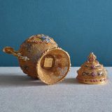  Đồ trang trí chai tai rồng Filigree 