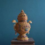  Đồ trang trí chai tai rồng Filigree 