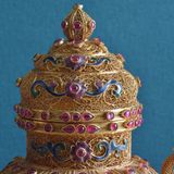  Đồ trang trí chai tai rồng Filigree 