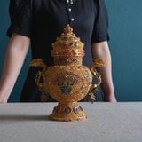  Đồ trang trí chai tai rồng Filigree 