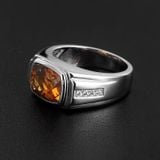  Nhẫn nam citrine tự nhiên 