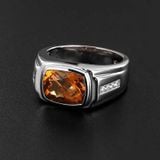 Nhẫn nam citrine tự nhiên 