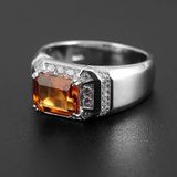  Nhẫn Nam Citrine Tự Nhiên 