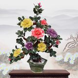  Đồ trang trí cây hoa mẫu đơn ngọc bích 