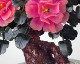  Đồ trang trí hoa mẫu đơn ngọc bích [Cánh hoa] Ngọc Afghanistan  [Lá] Ngọc Đan Đông 