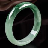  Vòng tay ngọc bích Miến Điện nổi băng xanh 