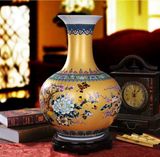  Bình hoa thời trang gà trống vàng kim Chất liệu gốm sứ 