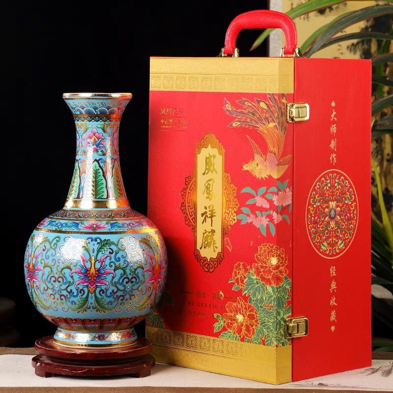  Bình cắm hoa gốm Cảnh Đức Trấn 