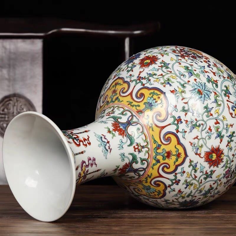  Bình Sứ Cắm Hoa Cổ 