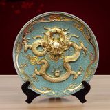  Đĩa Sứ Trang Trí Rồng Thịnh Vượng 