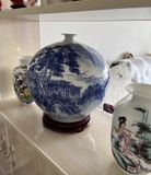  Bình sứ xanh cắm hoa trang trí 