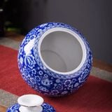  Lon trà sứ trắng xanh 